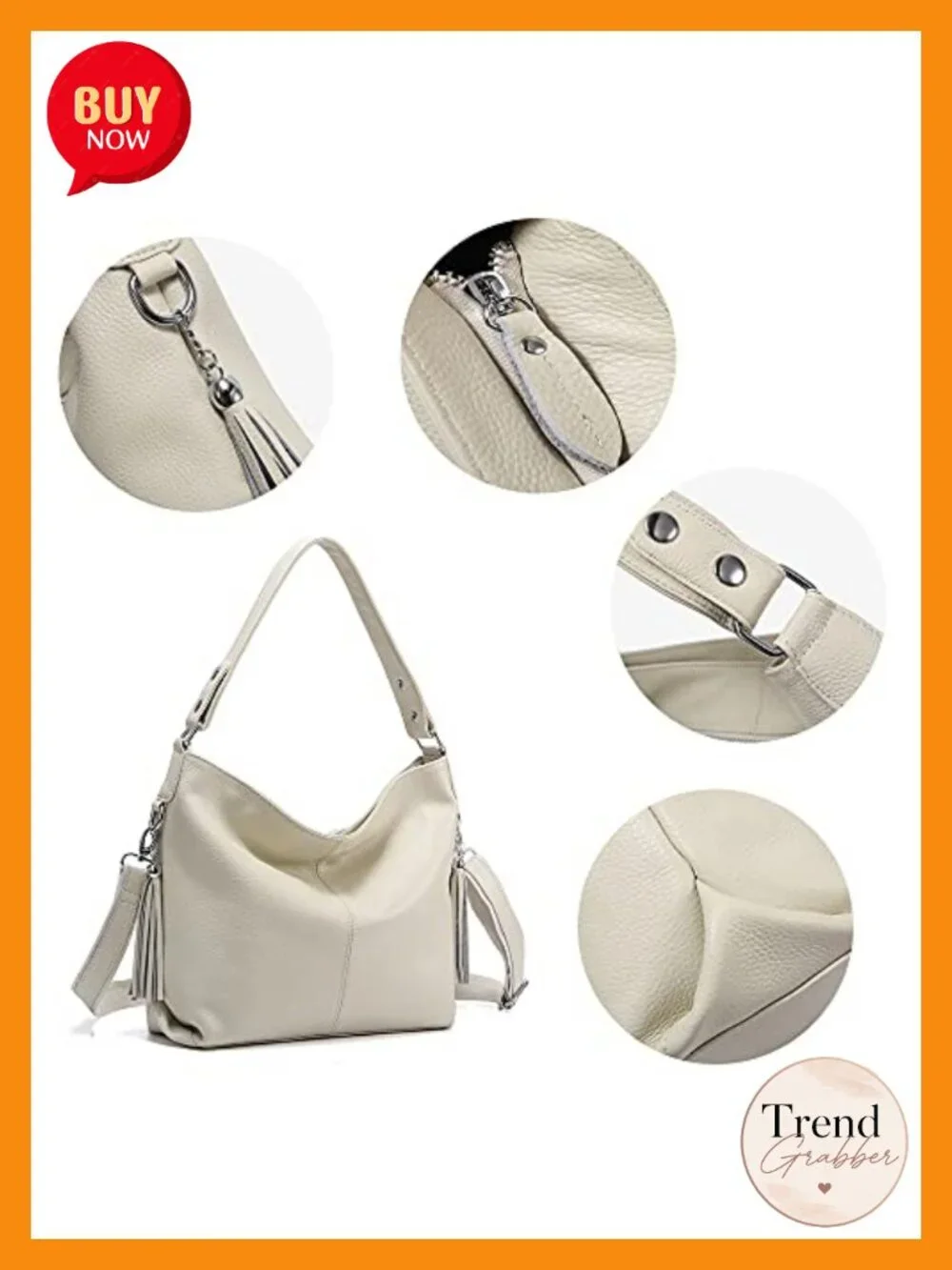Genuine Leather Tassel Women's Handbag Hobo Shoulder Tote Messenger Satchel